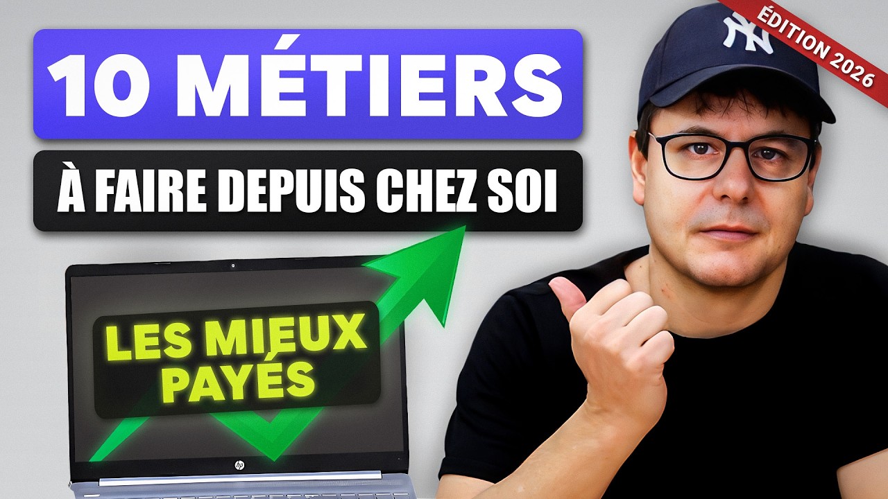 10 Métiers à commencer en 2026 depuis chez soi (très bien payés!)