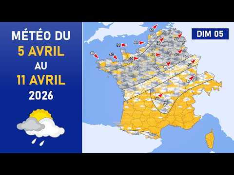 Météo du Dimanche 5 au Samedi 11 Avril 2026