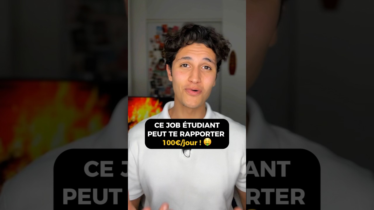 Un JOB étudiant à 100€/jour ! 📚💰 #astuces #siteweb #travail #etudiants #etudes #argent #riche