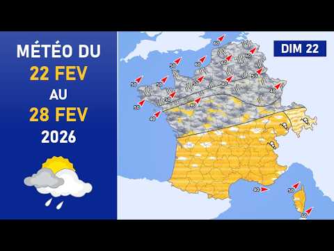 Météo du Dimanche 22 au Samedi 28 Février 2026