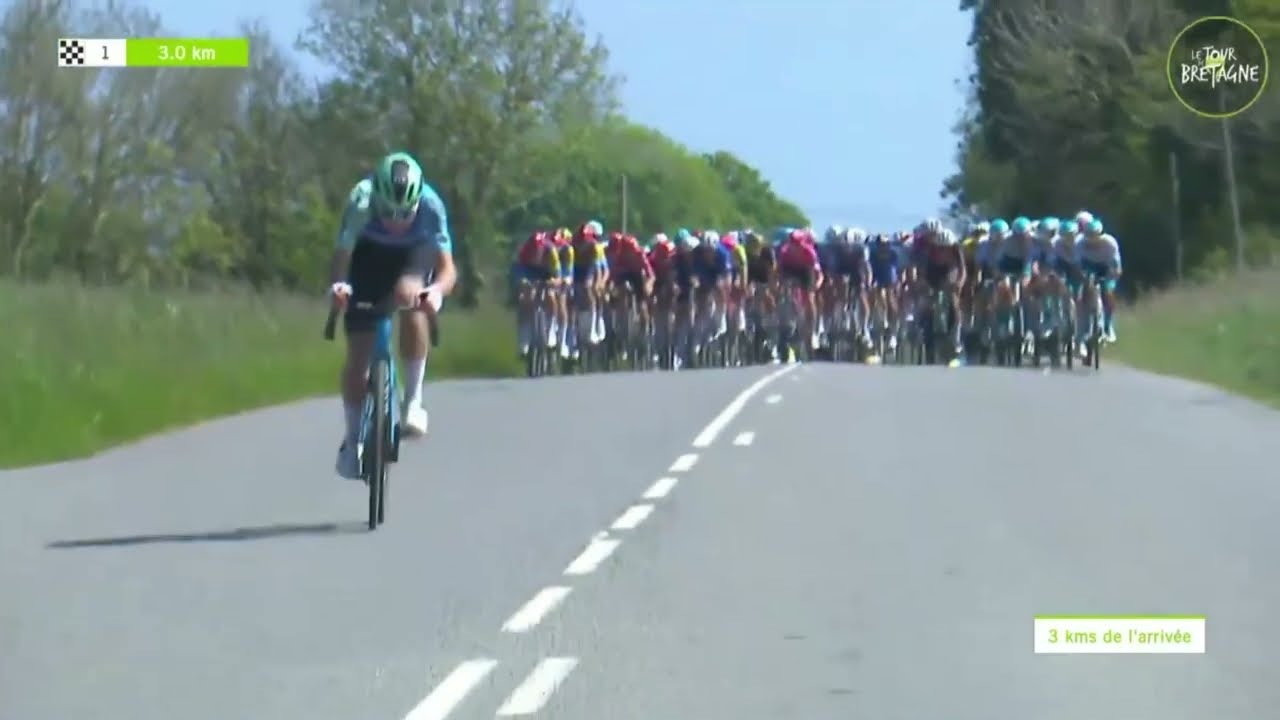 Tour de Bretagne 2025 - Le final de la 3e étape... et un vainqueur surprise au sprint !