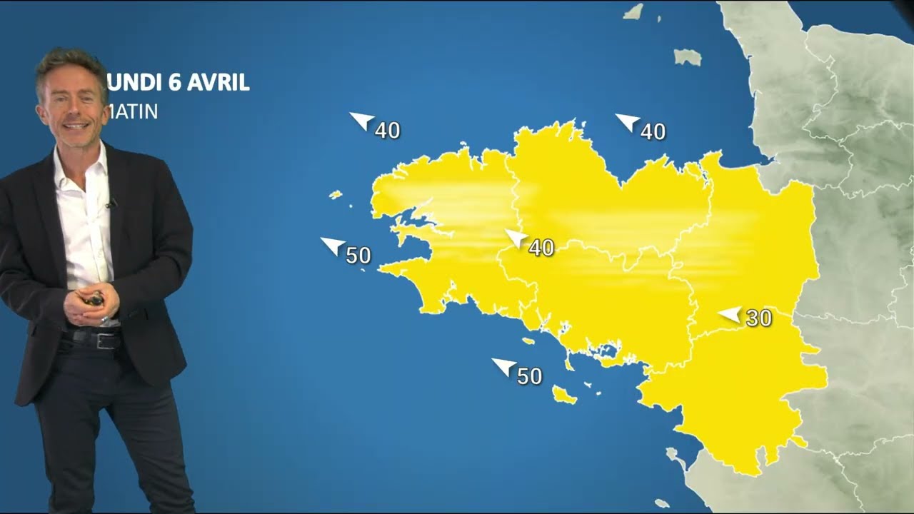 Bulletin météo pour le lundi 6 avril 2026