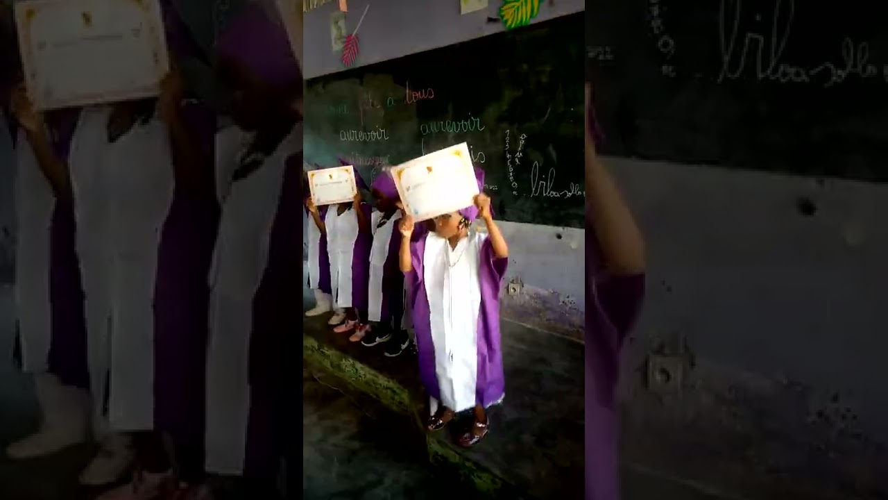 fin d'année maternelle à l'école maternelle publique G I BONAPRISO à Douala