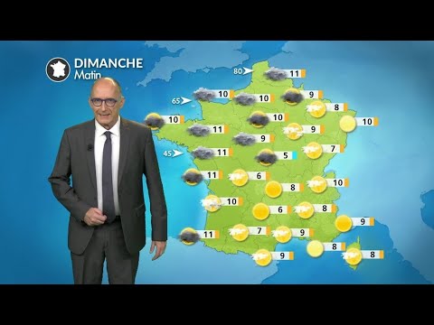 Météo du Dimanche 5 Avril 2026 : Un dimanche sous le soleil et grande douceur au sud, gris au nord.