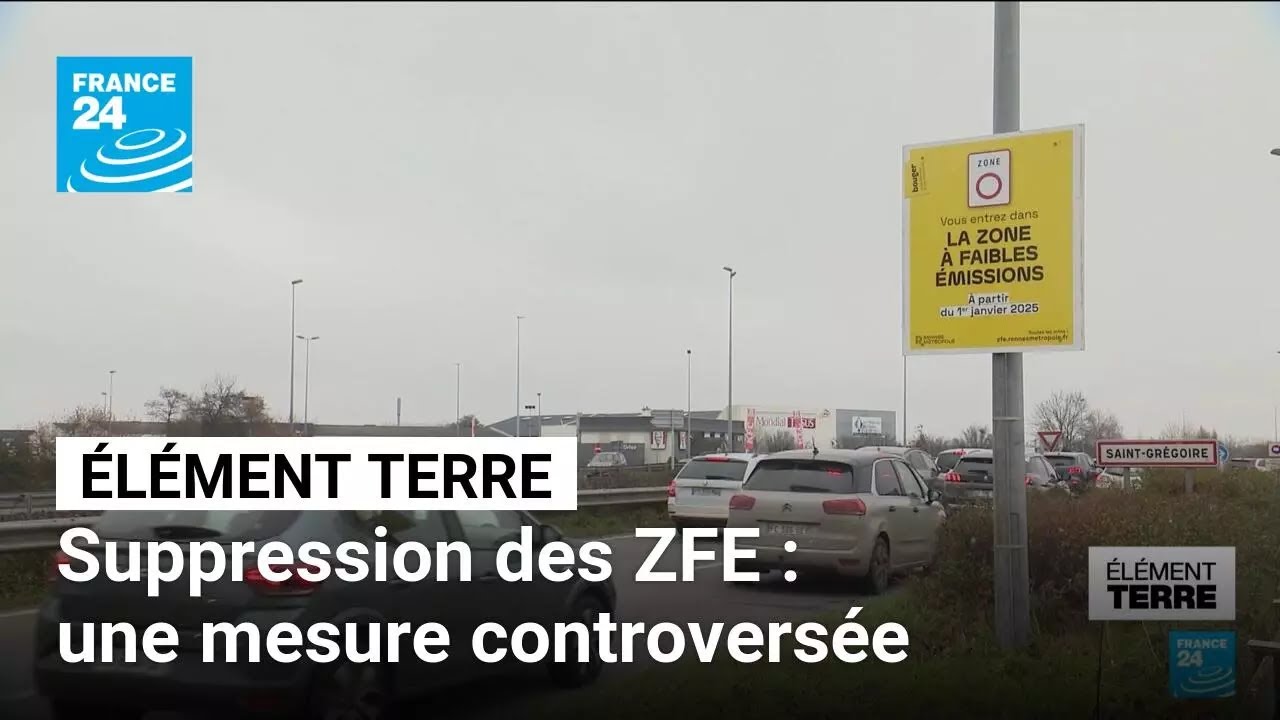 Suppression des ZFE : une mesure jugée injuste mais vertueuse pour la santé • FRANCE 24