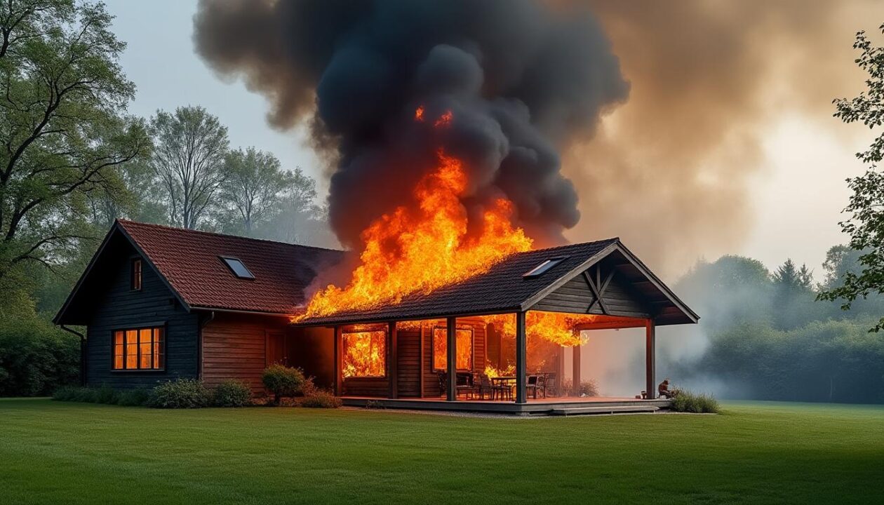 un incendie majeur à champdôtre détruit un pavillon et met en danger une maison voisine, mobilisant les secours pour maîtriser le feu et protéger les habitants.